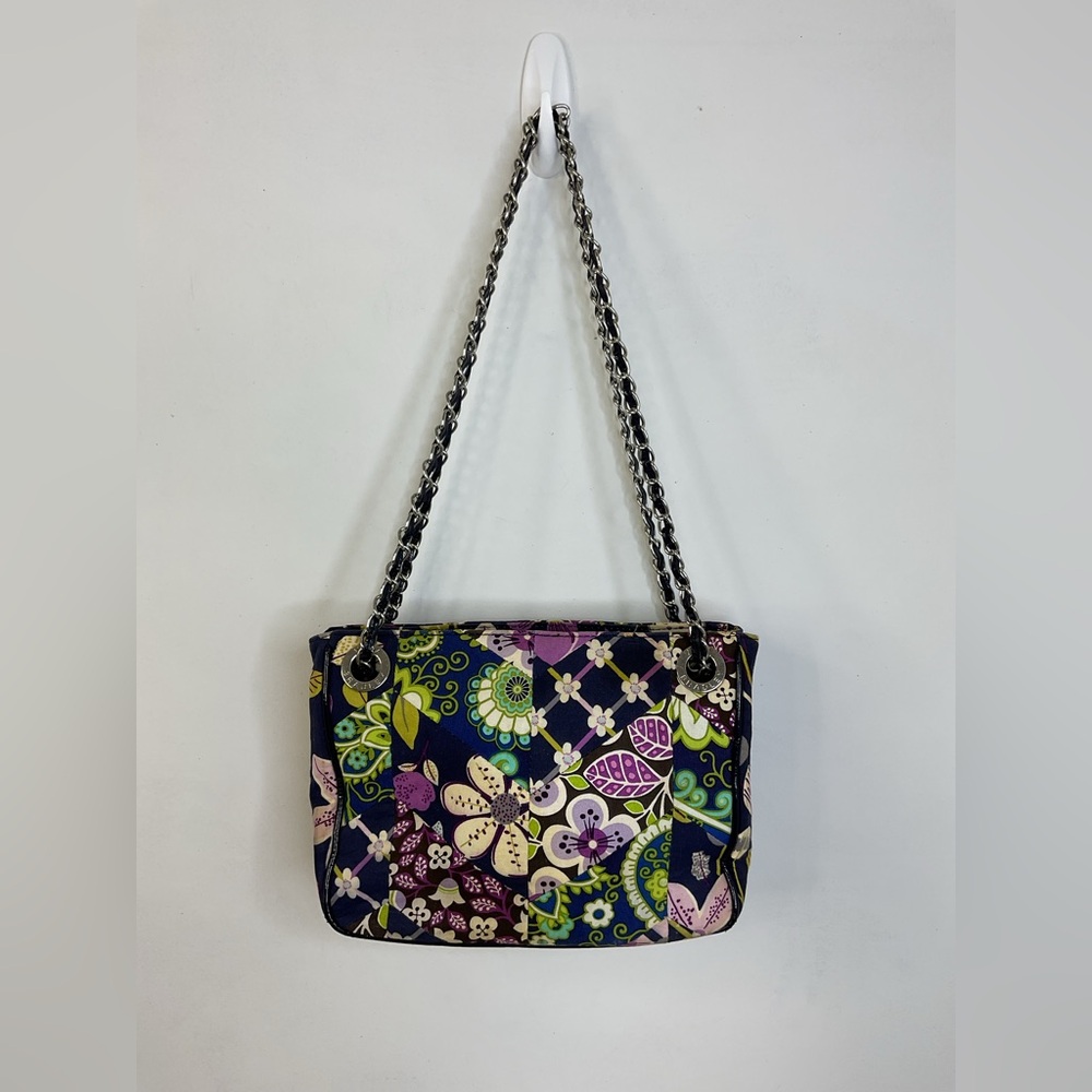 Vera Bradley Retired Floral Nightingale Quilted Chain Strap Handbag